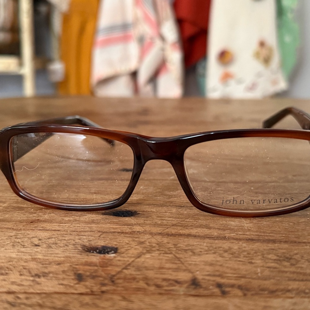 John Varvatos Tortoise Eyeglasses with Black Case - Picture 6 of 6